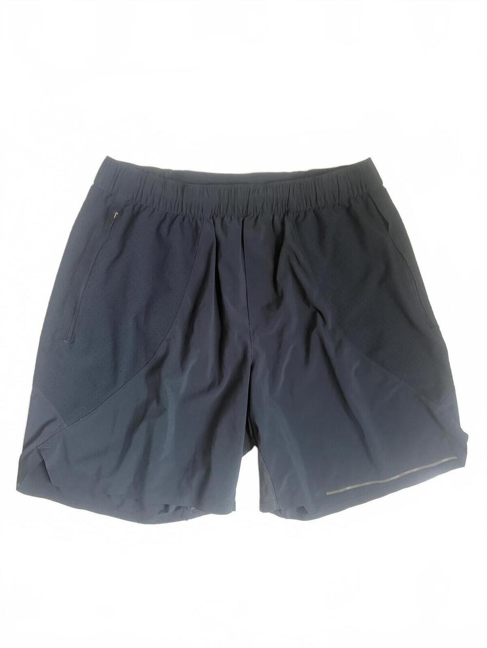 lululemon | Men’s Navy Blue Athletic Shorts Zipper Pockets Back Pocket Size M
